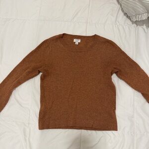J. Crew Women's Rust-Brown Crewneck Sweater